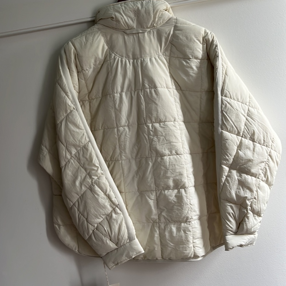 Free People Pippa Packable Puffer Jacket Size XL NWT $198 Cream - Picture 7 of 17